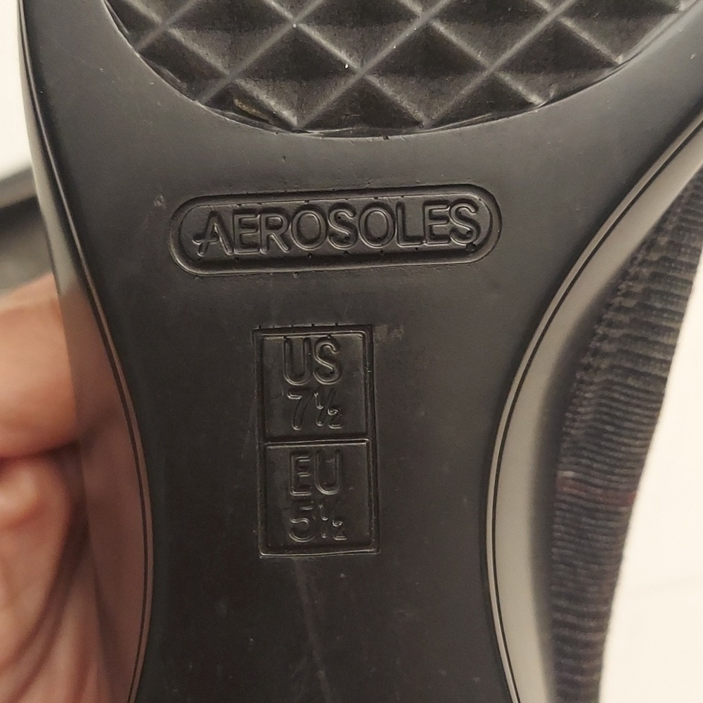AEROSOLES Temahawk Slip On Gray Wedge Shoe 7.5 Comfort - Picture 11 of 14